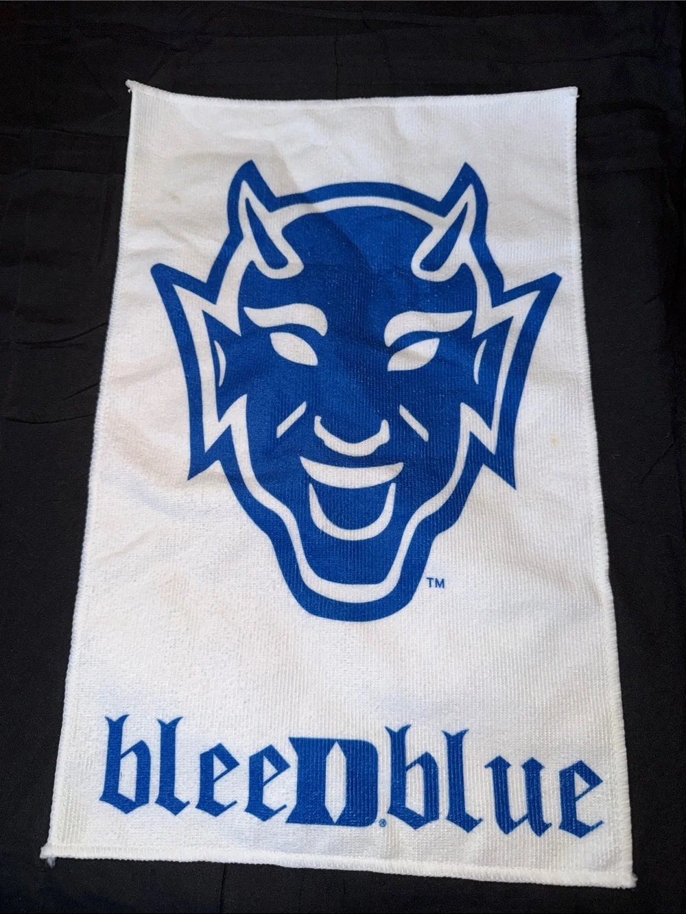 bleed blue Duke Blue Devil Rally Towel - White and Blue